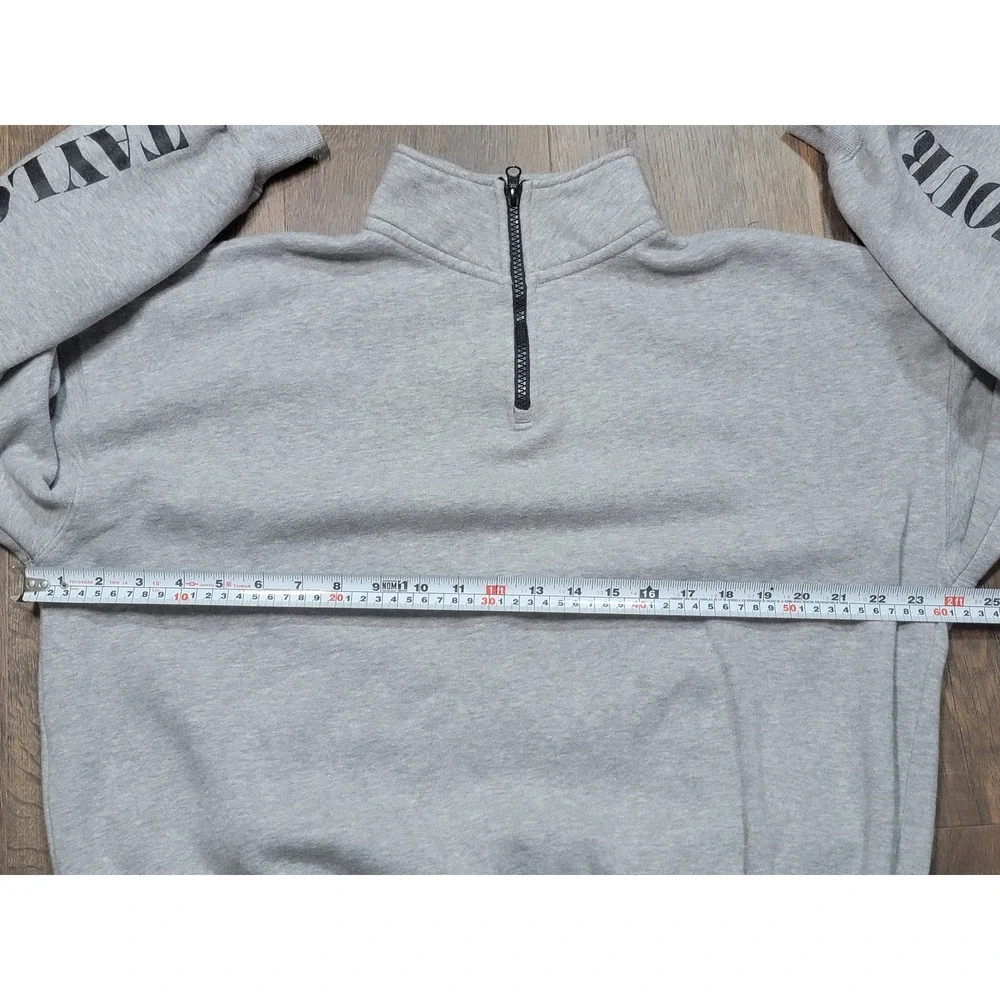 Taylor Swift The Eras‎ Tour Graphic Sweatshirt Pullover Quarter Zip Gray Size M